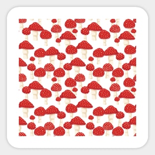 Fly Agaric Red Mushrooms Sticker